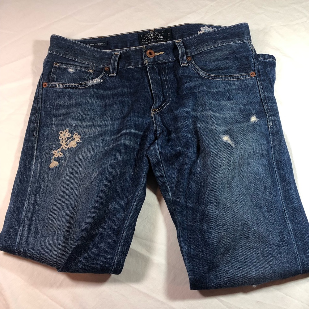 Lucky Brand Embroidered Jeans